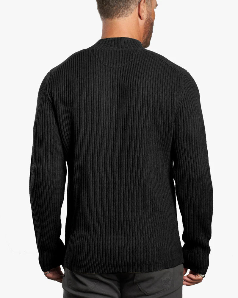Sentry Half Zip Cashmere Wool Slim Fit Sweater