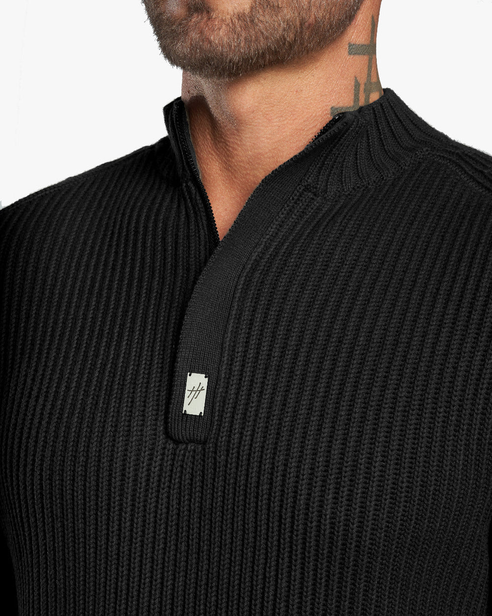 Sentry Half Zip Cashmere Wool Slim Fit Sweater