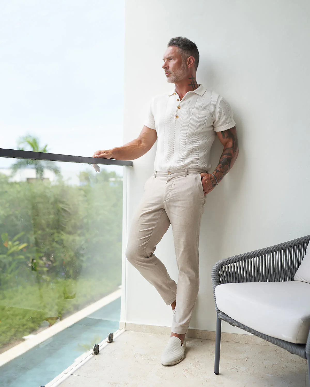 Alastair Slim Fit Knit Polo