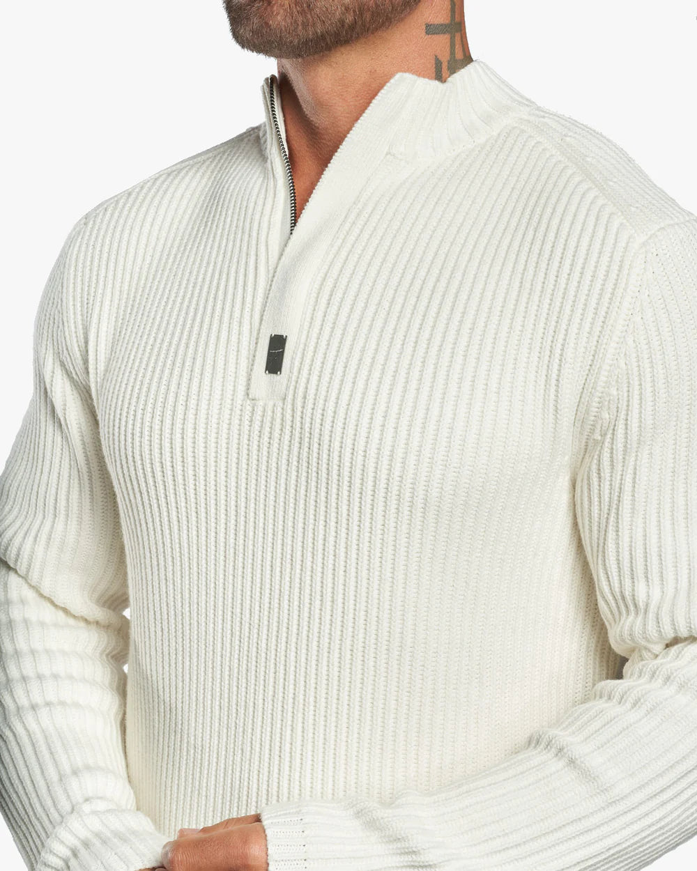 Sentry Half Zip Cashmere Wool Slim Fit Sweater