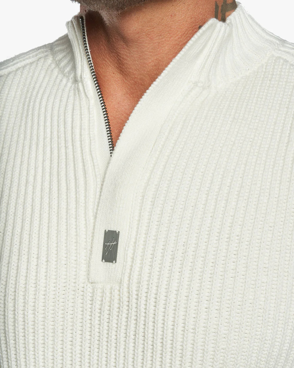 Sentry Half Zip Cashmere Wool Slim Fit Sweater