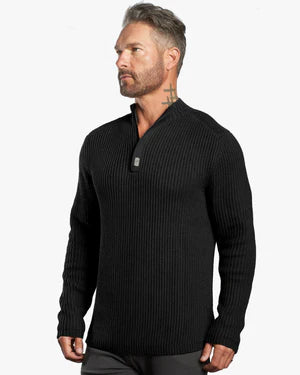 Sentry Half Zip Cashmere Wool Slim Fit Sweater